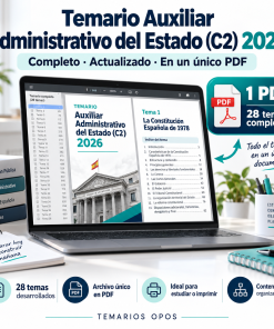 Temario Aux Administrativo Estado 2026